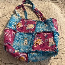 Disney Frozen Character Tote 16  Wide x 15  Long 2 Pockets on the side. - £8.45 GBP