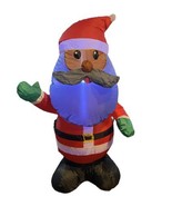 Home Accents Holiday 4 ft Black African American Santa Inflatable With L... - €24,24 EUR