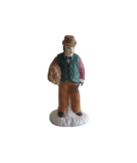 O&#39;Well Christmas Village Figurine Resin Man Farmer Grain Harvest Sickle ... - $12.34