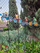 36&quot; H, Whimsical Animal Solar Flashing LED, Garden Stake, Yard Art, CHOO... - $25.90