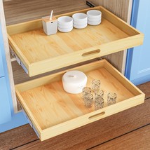 Petpvilit Pull Out Cabinet Organizer, 1PC 33” W x 21” D Soft Close Slide... - $65.55