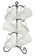 6 MUG WROUGHT IRON RACK Kitchen Counter Top Coffee Cup Holder USA Amish ... - $651.10 MXN