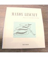 Libretto D&#39;opera Manon Lescaut Giacmo Puccini Ricordi - $246.40 MXN