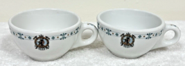 Vintage Multnomah Hotel Restaurant Ware Coffee Cup Pair 2 Piece Syracuse... - $39.11