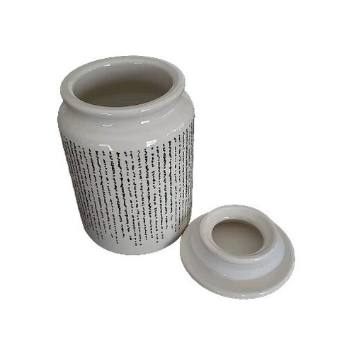Thyme & Table ~ 21.6 Ounce ~ Ceramic Canister ~ Sealed Lid ~ RILEY PATTERN Item image 4
