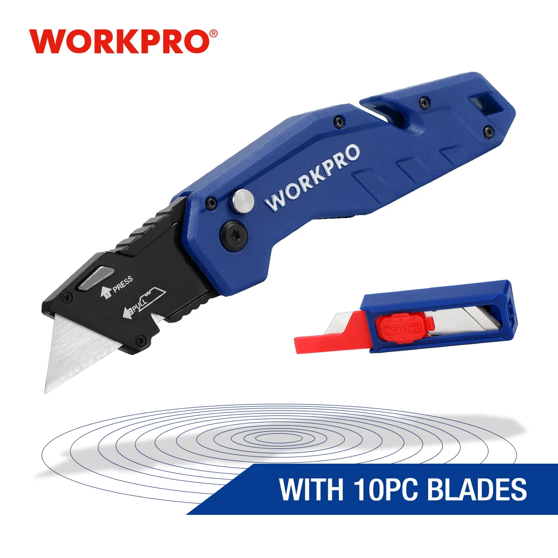 WORKPRO Lightweight Nylon Handle Folding  Electrician Pipe Cutter with 10-piece  - £214.49 GBP