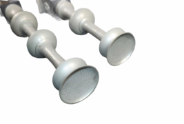 Lot 2 Silver Metal Table Centerpiece Heavy Candle Stick 25" High 18lbs MSRP $200 image 4