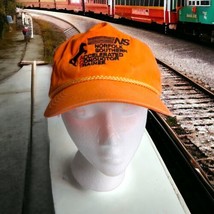 Vintage Norfolk Southern Hat Cap Accelerated Conductor Trainee Orange Rope Fade - £16.40 GBP