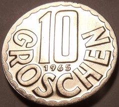Proof Austria 1965 10 Groschen~Imperial Eagle - $4.30