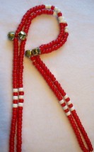 ENDURANCE RED ~ HORSE RHYTHM BEADS ~ Size 54 Inches - $19.00