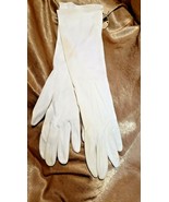 Vintage 1960s Shalimar New With Tags Womens Ivory Evening Gloves White S... - €24,35 EUR