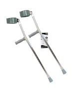 Dynarex Forearm Crutches, Button Height Adjust, ComforT Hand Grips, *ALL... - $112.38 CAD