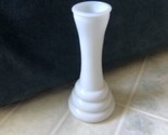 Vintage Milk Glass Bud 6” Vase by Randall Pedestal Bottom - £17.18 GBP