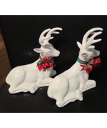 Vintage Christmas Around the World Glazed Ceramic Deer Reindeer w/Origin... - $475.98 MXN