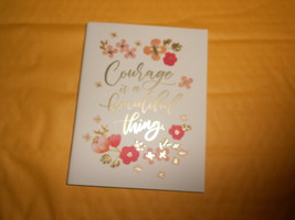 Inspirational Pocket Notebook (new) COURAGE IS A BEAUTIFUL THING - $9.79