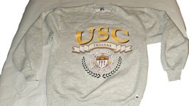 Vtg 50/50  Russell Athletics USC Trojans Crewneck Sweatshirt Men Sz M/L Made USA - £34.95 GBP