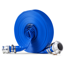 VEVOR Backwash Hose 1.5"x100' Blue PVC Camlock Aluminum Sewage Water - $44.99