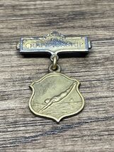 City Championship Free Style Swimming Award 1943 Antique Medal Charm LG JD - $19.79