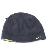 Nike Reversible Gray &amp; Lime Fleece Beanie Skull Cap Boy&#39;s 8-20 NWT - £23.32 GBP