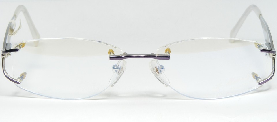 St.Moritz 45002 002 PURPLE /SILVER /GOLD UNIQUE EYEGLASSES PURE TITAN 53-15-135 Item image 2