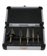 CO-Z 5 Pieces HSS Cobalt Multiple Hole 50 Sizes Step Drill Bit Set with ... - $19.59