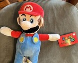 Super Mario Bros MARIO Plush Stuffed Toy Doll 2022 Nintendo NOS NWT 11&quot; - £13.37 GBP