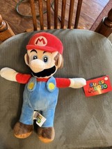 Super Mario Bros MARIO Plush Stuffed Toy Doll 2022 Nintendo NOS NWT 11&quot; - £13.21 GBP