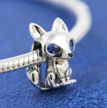 2020 - 20th Anniversary Release 925 Sterling Silver Blue-Eyed Fox Charm   - £13.33 GBP