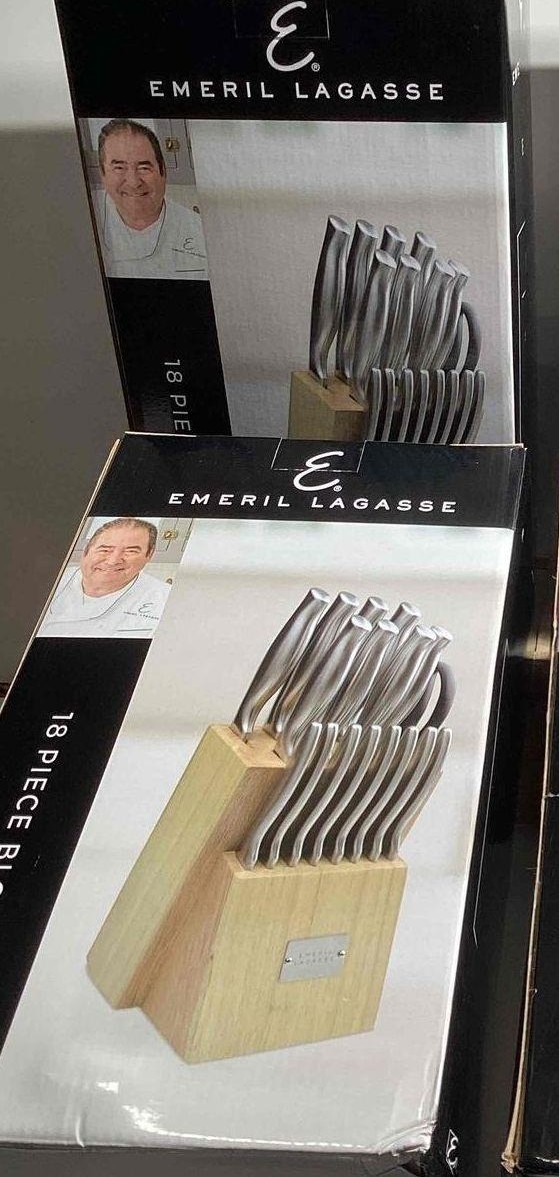 Emeril lagass modern style stainless steel knife set - $139.96