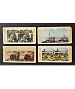 LOT antique 4 CHINA STEREOVIEW CARDS tientain shanghai hong kong junks i... - £53.93 GBP