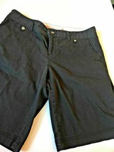 Women&#39;s Dockers Black Walking Shorts Size 10 Pockets Cotton Elastain 022-25 - $5.85