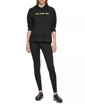 Dkny Sport Women&#39;s Long Sleeve Logo Hoodie, Black, L - £15.82 GBP