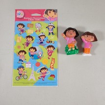 Dora the Explorer Action Dora Figures and Sticker Sheet Adventurer Exploration - £6.91 GBP