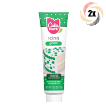 2x Tubes Cake Mate Decorating Icing | Green | 4.25oz | Tastes Delicious - $15.59