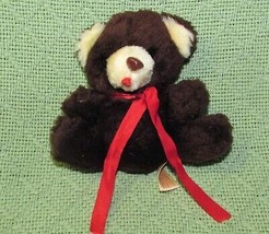 Animal Fair Vintage Teddy Bear 3.5&quot; Mini Plush Stuffed Animal Taiwan Brown Toy - £8.62 GBP