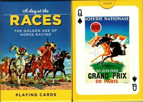 Primary image for A Day at the Races Playing Cards Poker Size Deck Piatnik Custom Limited Sealed