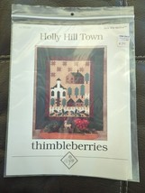 Holly Hill Town Quilt Pattern Thimbleberries 46&quot;x57&quot; Pictorial Winter Sc... - £8.16 GBP