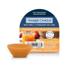 Yankee Candle Farm Fresh Peach Fragranced Wax Melts Single - £4.70 GBP