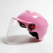 WELLWON Motorcycle helmets with Sun Visor for Adult Men Women, Pink - £35.84 GBP