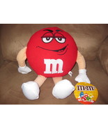 M&amp;M RED Brand New Licensed Plush NWT New With Tags 13&quot; Sugar Loaf VHTF! - $14.99