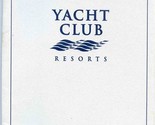 Yacht Club Resorts Guest Services Directory La Crosse Wisconsin Villager... - $17.82