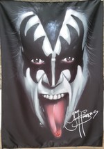 KISS Gene Simmons Demon Mask FLAG CLOTH POSTER WALL TAPESTRY BANNER CD H... - $20.00