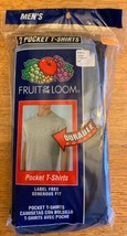 Fruit Of The Loom 2 Pocket T-Shirts Blue XL New Old Stock 2006 Label Free - £15.94 GBP