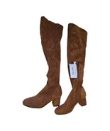 Shoe&#39; N Tale Over The Knee Boots Fashionable Suede Thigh High Chunky Hee... - £29.20 GBP