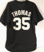 FRANK THOMAS #35 Chicago White Sox HOF Vintage MLB 90s Black Pullover Je... - £58.46 GBP