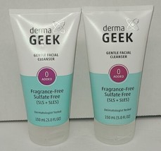 2 Derma Geek Gentle Facial Cleanser Face Wash Fragrance Sulfate Free 5oz... - $16.82