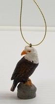 AG) American Bald Eagle Hanging Resin 3&quot; Ornament - £7.76 GBP