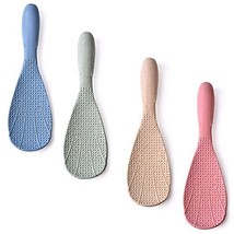 Pattot Shape Rice Paddle/Rice Spoon/Rice Scoop Unbreakable Wheat Straw Rice Cook - £18.89 GBP