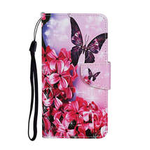 Anymob Samsung Red Floral Phone Cases Leather Flip Stand Cover - £23.07 GBP