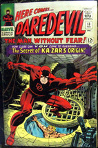 DAREDEVIL# 13 Feb 1966 (8.0 VF) Origin Kazar Jack Kirby/John Romita Cvr/Art KEY - £231.28 GBP